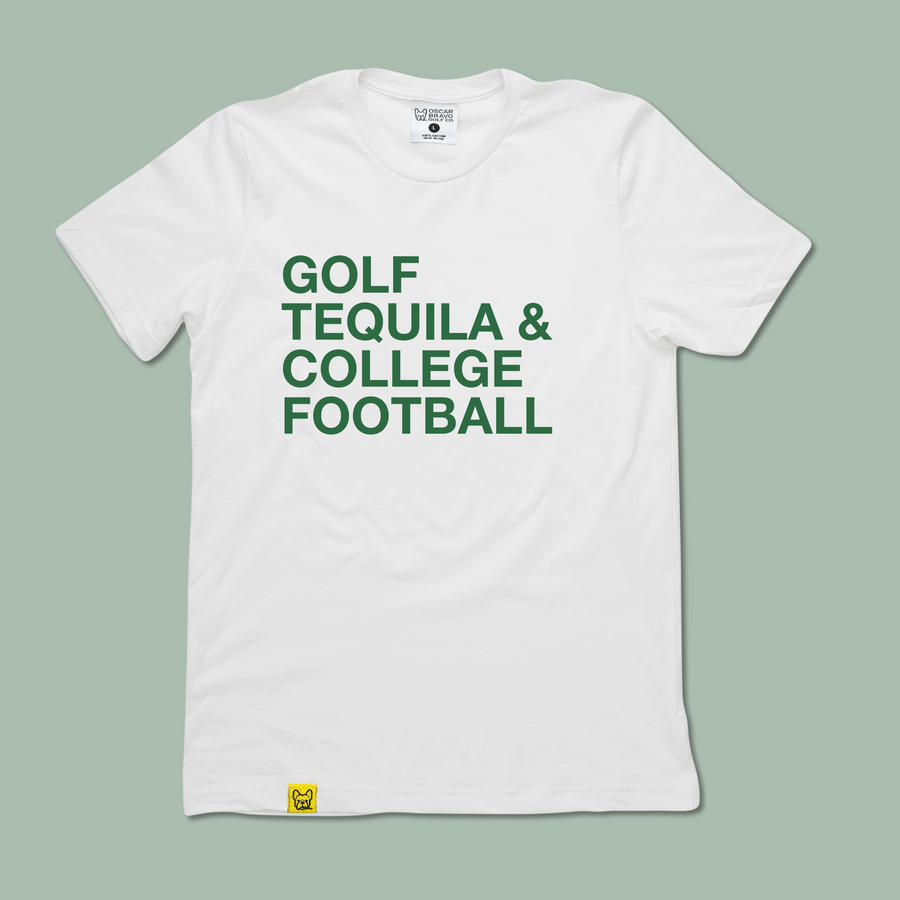 GOLF TEQUILA & COLLEGE FOOTBALL